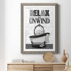 Relax and Unwind - Barnwood Framed Art Print