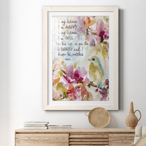 He Watches Me - Barnwood Framed Art Print