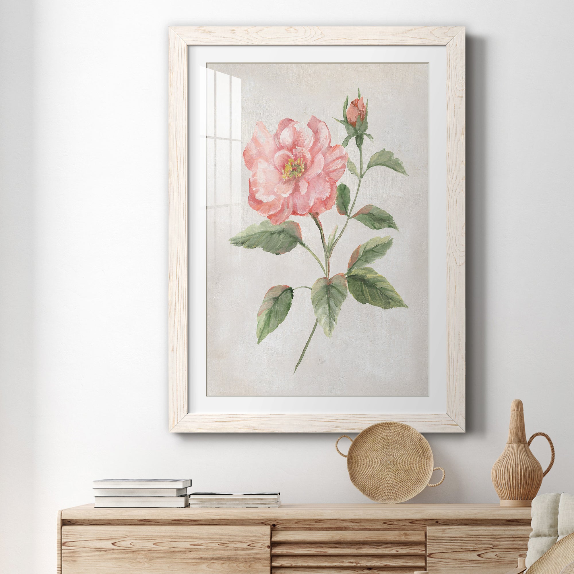 Grandiflora II - Barnwood Framed Art Print