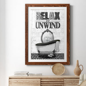 Relax and Unwind - Barnwood Framed Art Print