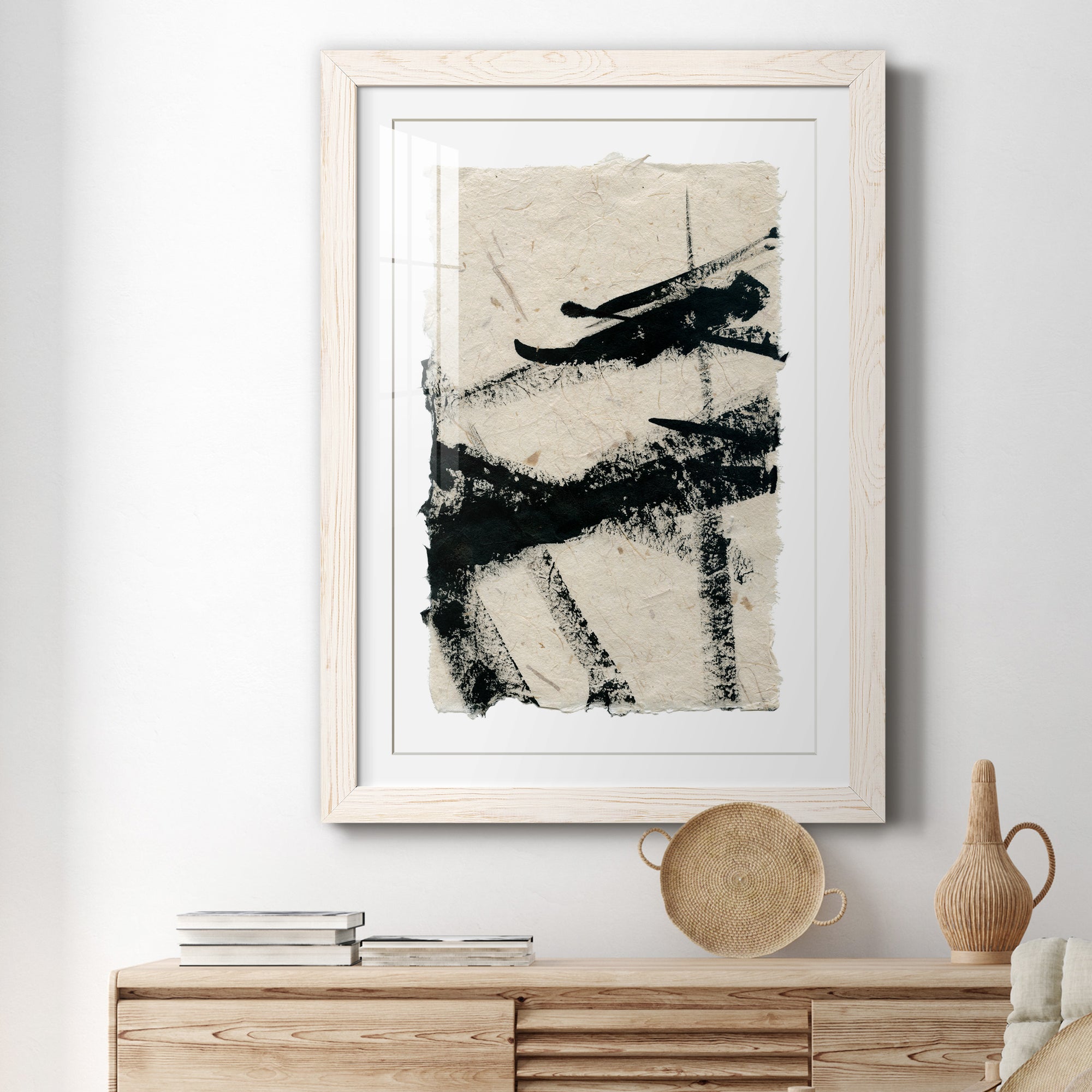 Lines Crossed II - Premium Framed Print - Distressed Barnwood Frame - Ready to Hang