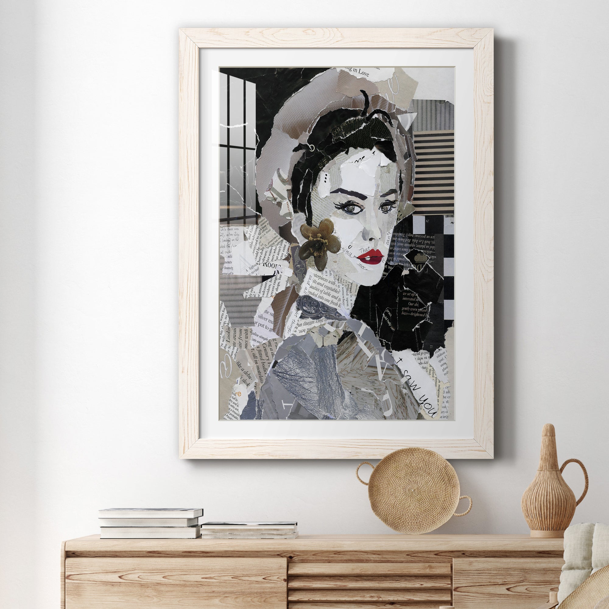 Runway Pause - Barnwood Framed Art Print