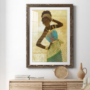 Tribal Vision II - Barnwood Framed Art Print