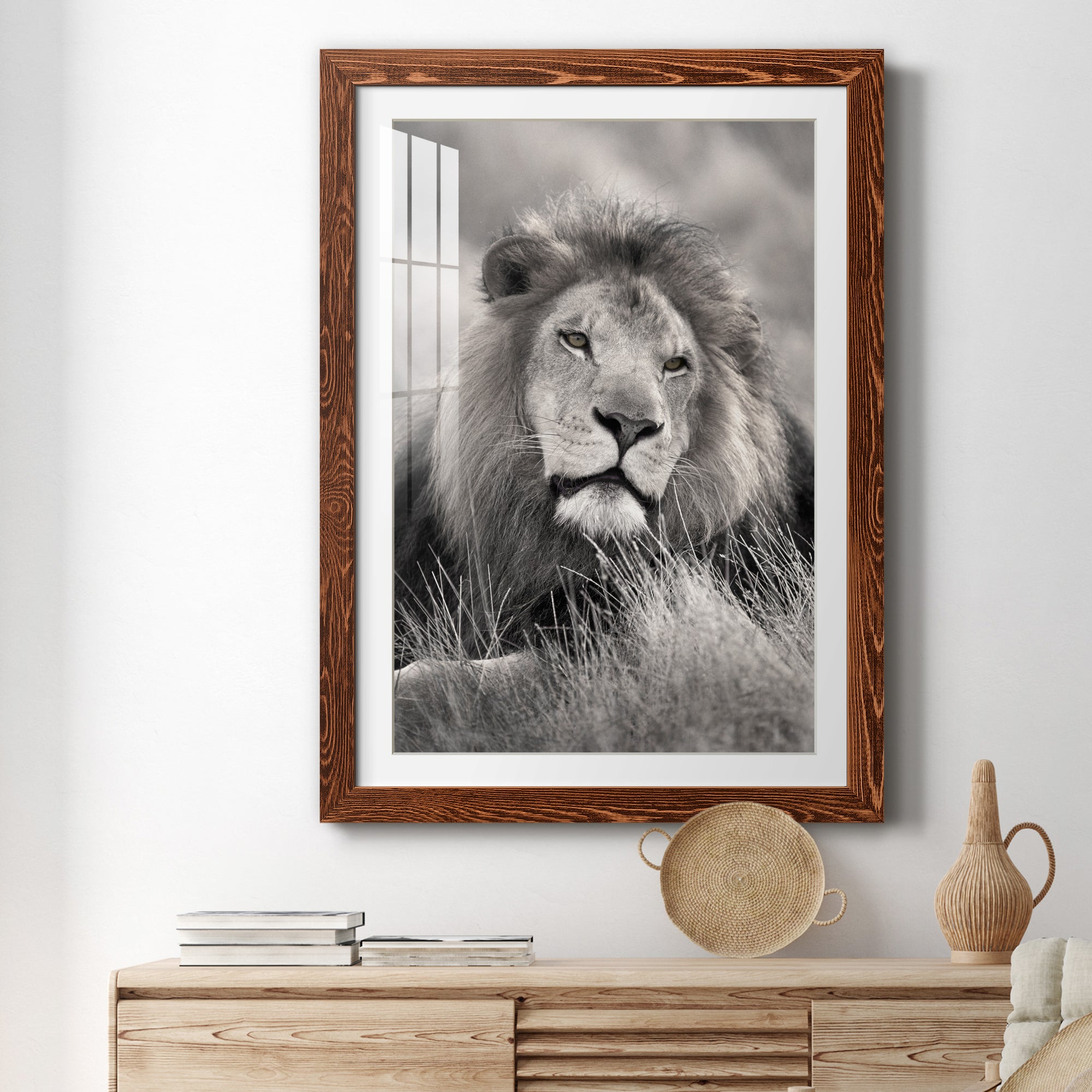 Pride of the Pride - Barnwood Framed Art Print
