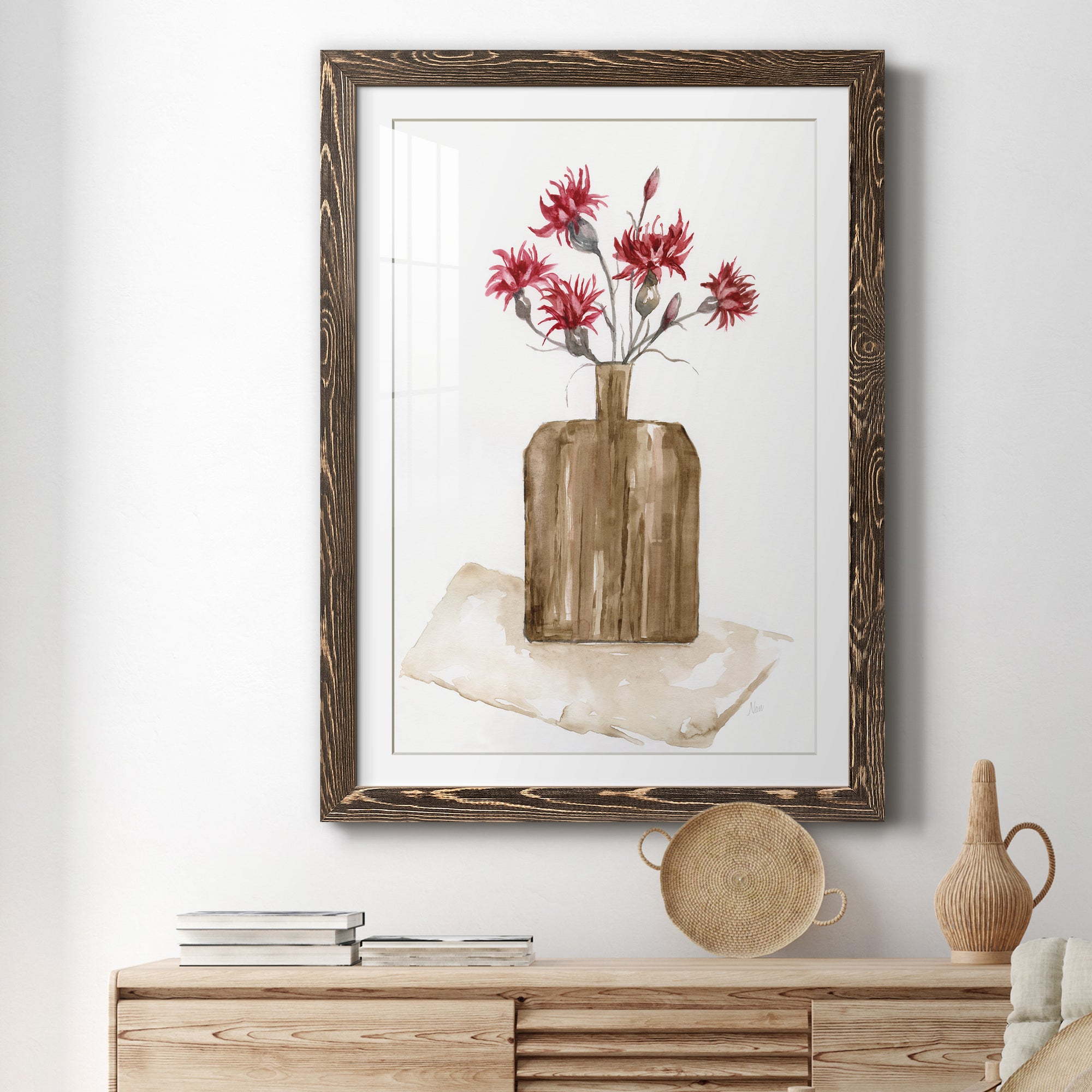 Simply Country I - Barnwood Framed Art Print