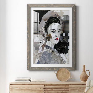 Runway Pause - Barnwood Framed Art Print