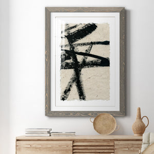 Lines Crossed III - Premium Framed Print - Distressed Barnwood Frame - Ready to Hang