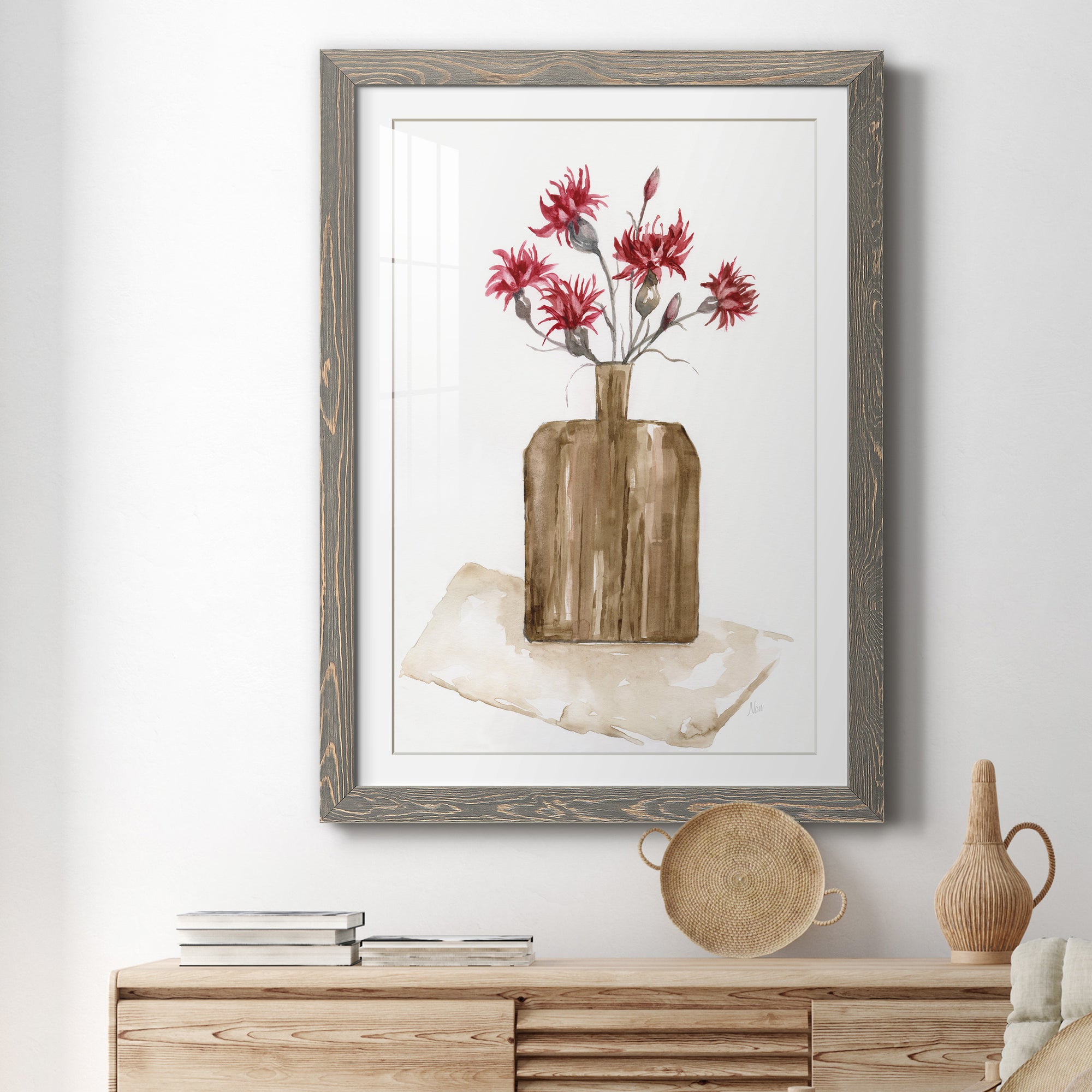 Simply Country I - Barnwood Framed Art Print