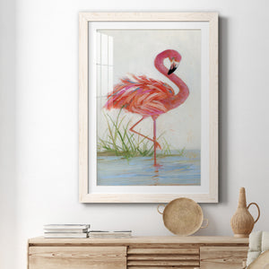 Flamingo I - Barnwood Framed Art Print