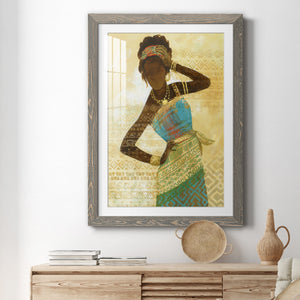 Tribal Vision II - Barnwood Framed Art Print