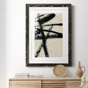 Lines Crossed III - Premium Framed Print - Distressed Barnwood Frame - Ready to Hang