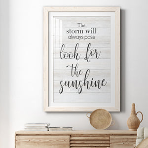 Look for the Sunshine - Premium Framed Print - Distressed Barnwood Frame - Ready to Hang