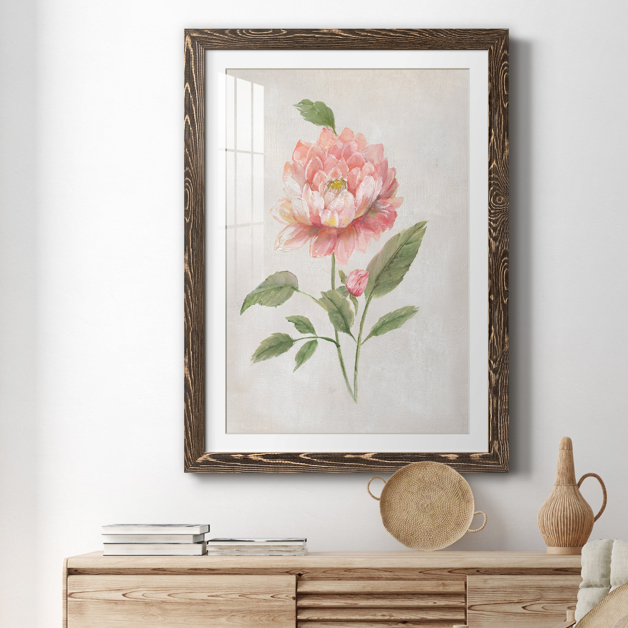 Grandiflora III - Barnwood Framed Art Print