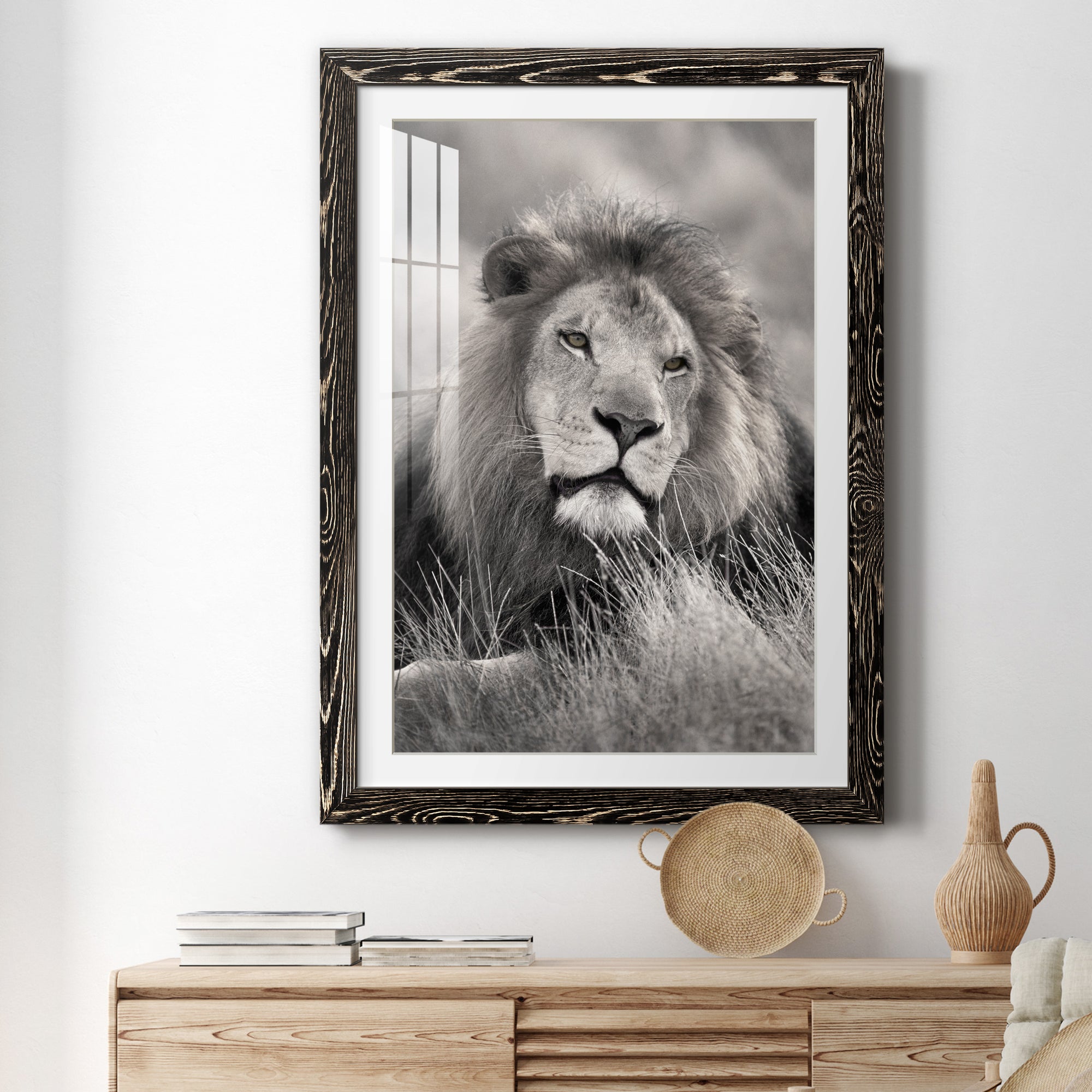 Pride of the Pride - Barnwood Framed Art Print