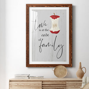 Core of Family - Premium Framed Print - Distressed Barnwood Frame - Ready to Hang