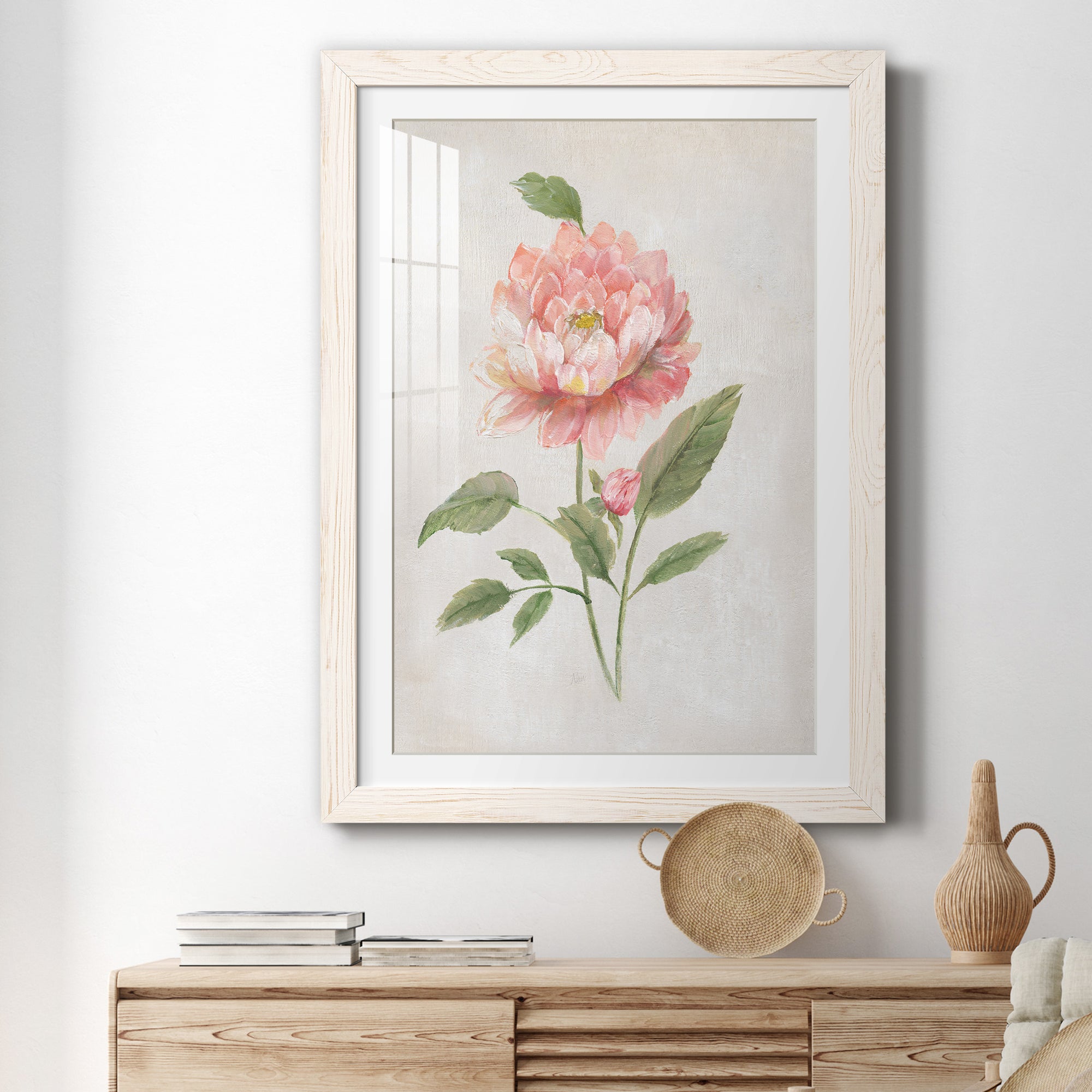 Grandiflora III - Barnwood Framed Art Print