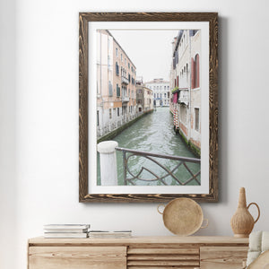 Venice Canal I - Premium Framed Print - Distressed Barnwood Frame - Ready to Hang