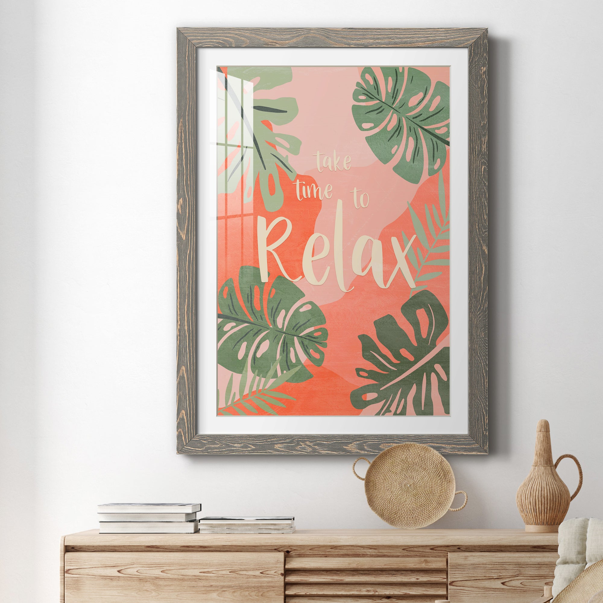 Take Time - Premium Framed Print - Distressed Barnwood Frame - Ready to Hang