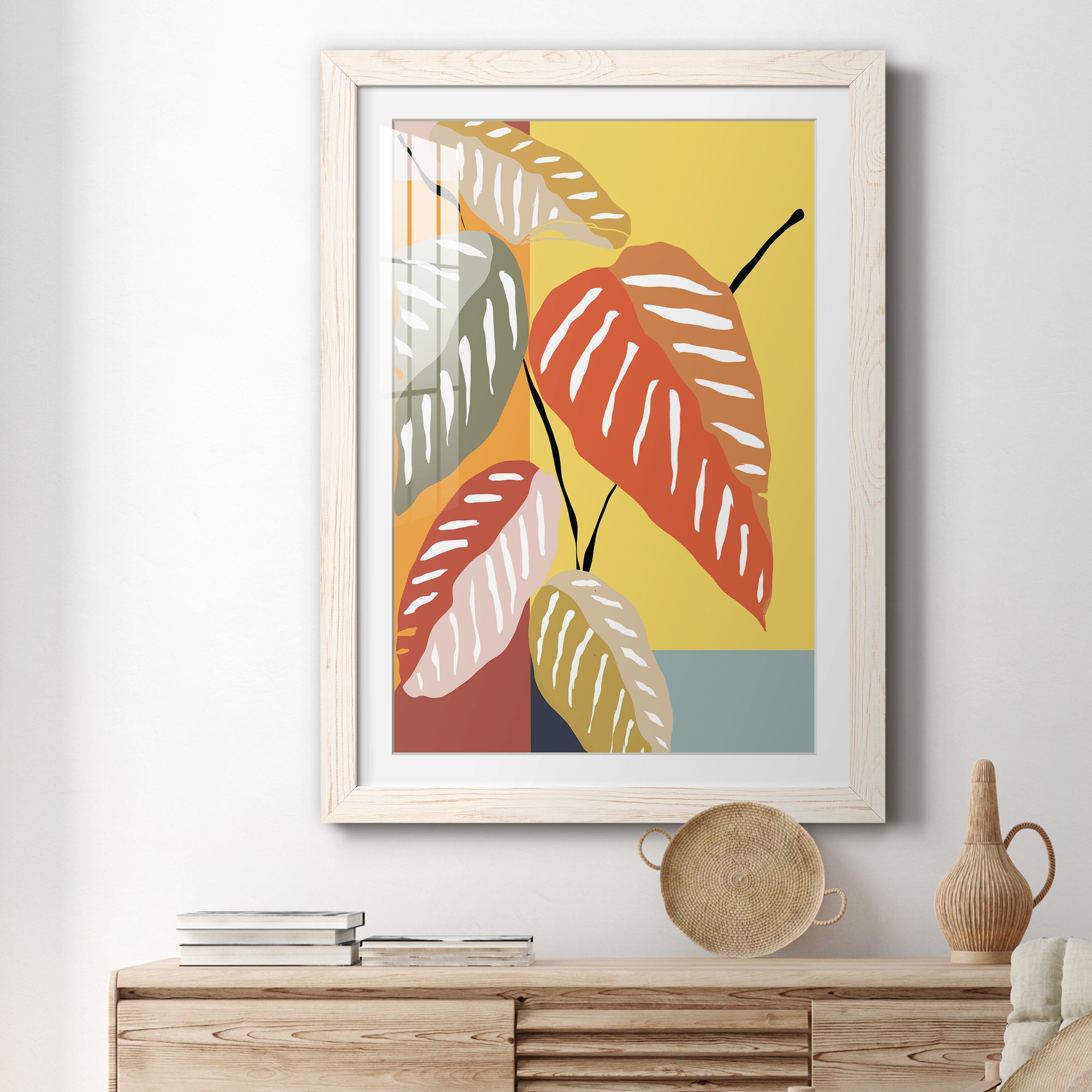 Tropical Plant I - Premium Framed Print - Distressed Barnwood Frame - Ready to Hang