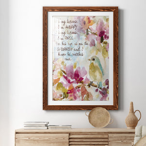 He Watches Me - Barnwood Framed Art Print