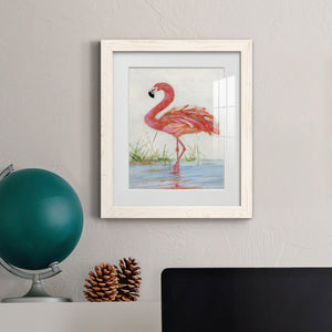 Flamingo II - Barnwood Framed Art Print