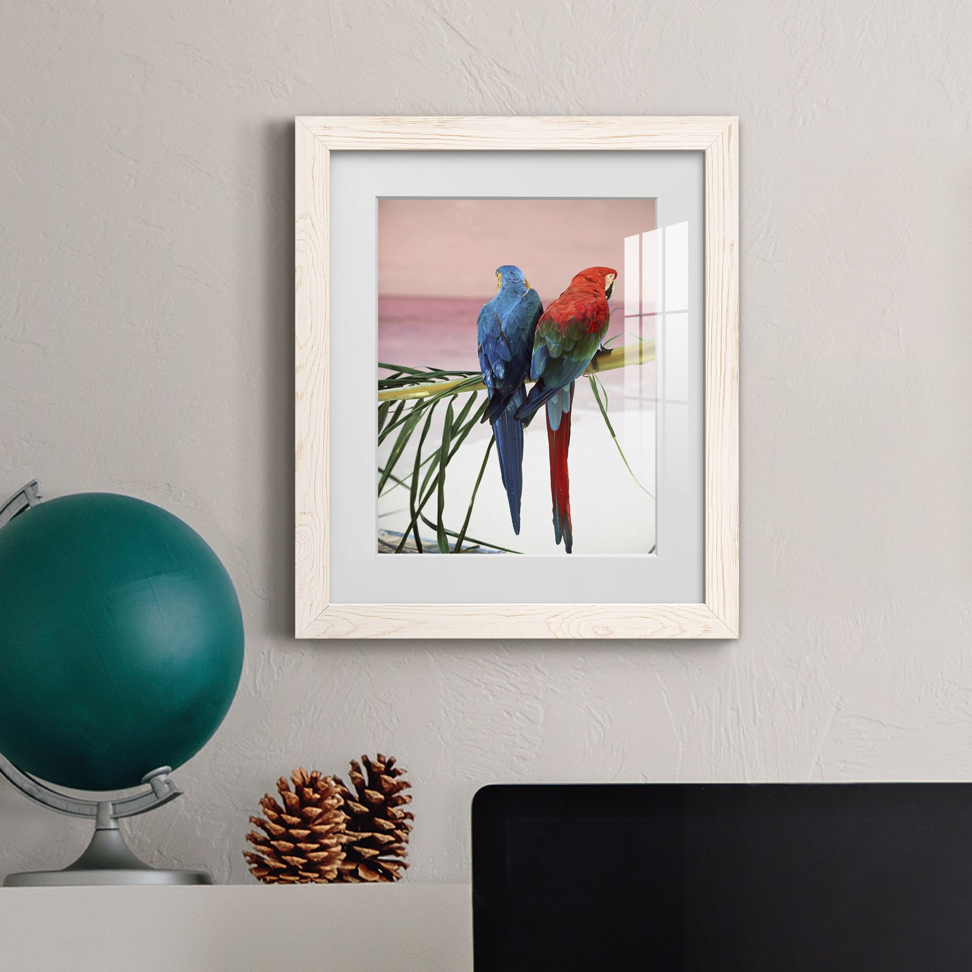 Palm Parrots - Barnwood