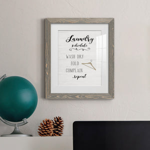 Laundry Complain - Premium Framed Print - Distressed Barnwood Frame - Ready to Hang