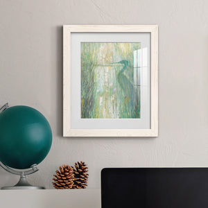 Morning Egret II - Premium Framed Print - Distressed Barnwood Frame - Ready to Hang