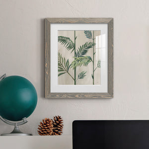 Modern Fronds II - Barnwood Framed Art Print