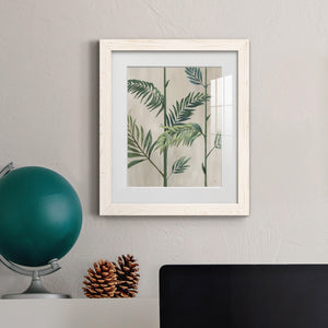 Modern Fronds II - Barnwood Framed Art Print