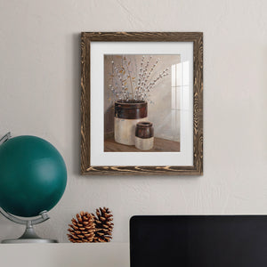 Pussywillows & Spring - Barnwood Framed Art Print