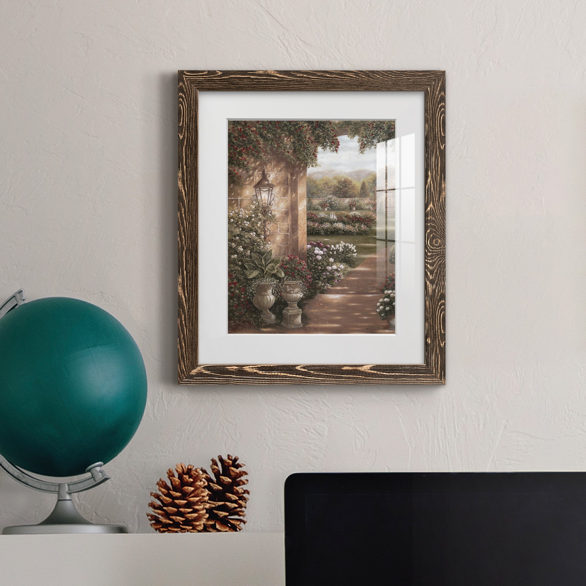Evening in the Conservatory - Barnwood Framed Art Print