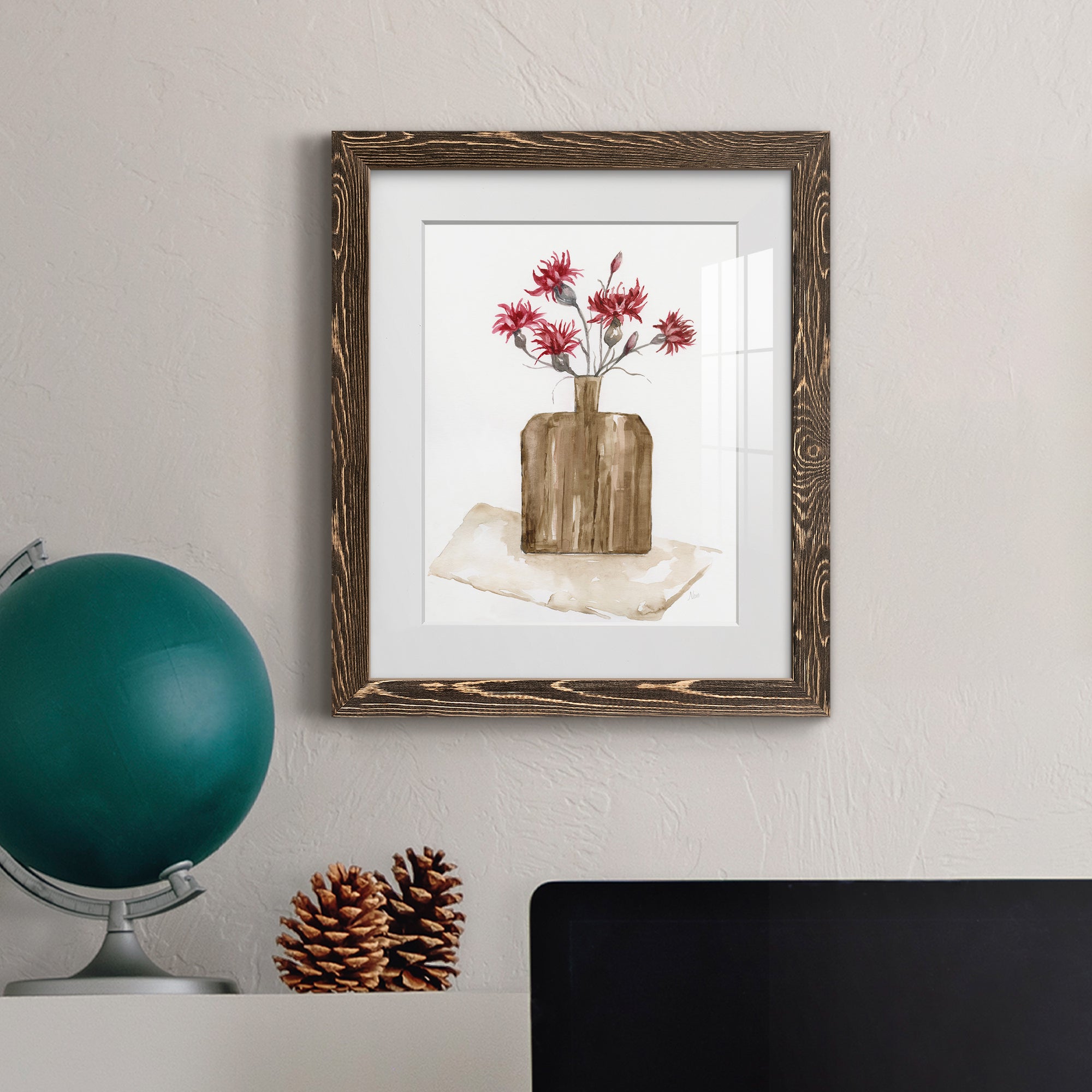 Simply Country I - Barnwood Framed Art Print