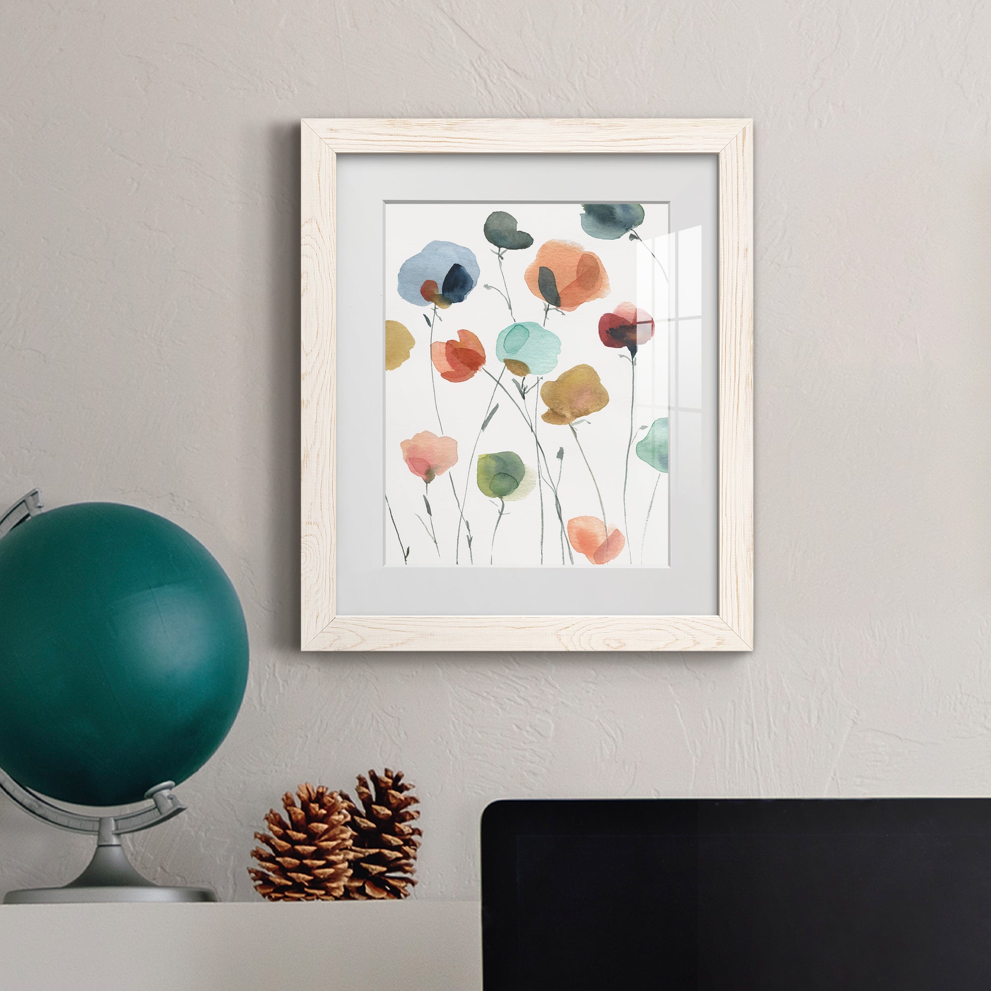 Lollipop Garden II - Premium Framed Print - Distressed Barnwood Frame - Ready to Hang