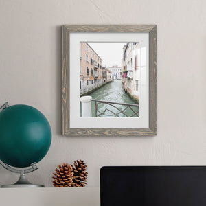 Venice Canal I - Premium Framed Print - Distressed Barnwood Frame - Ready to Hang