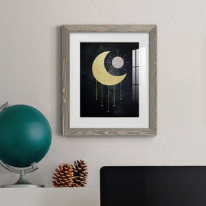 Jeweled Moon - Premium Framed Print - Distressed Barnwood Frame - Ready to Hang