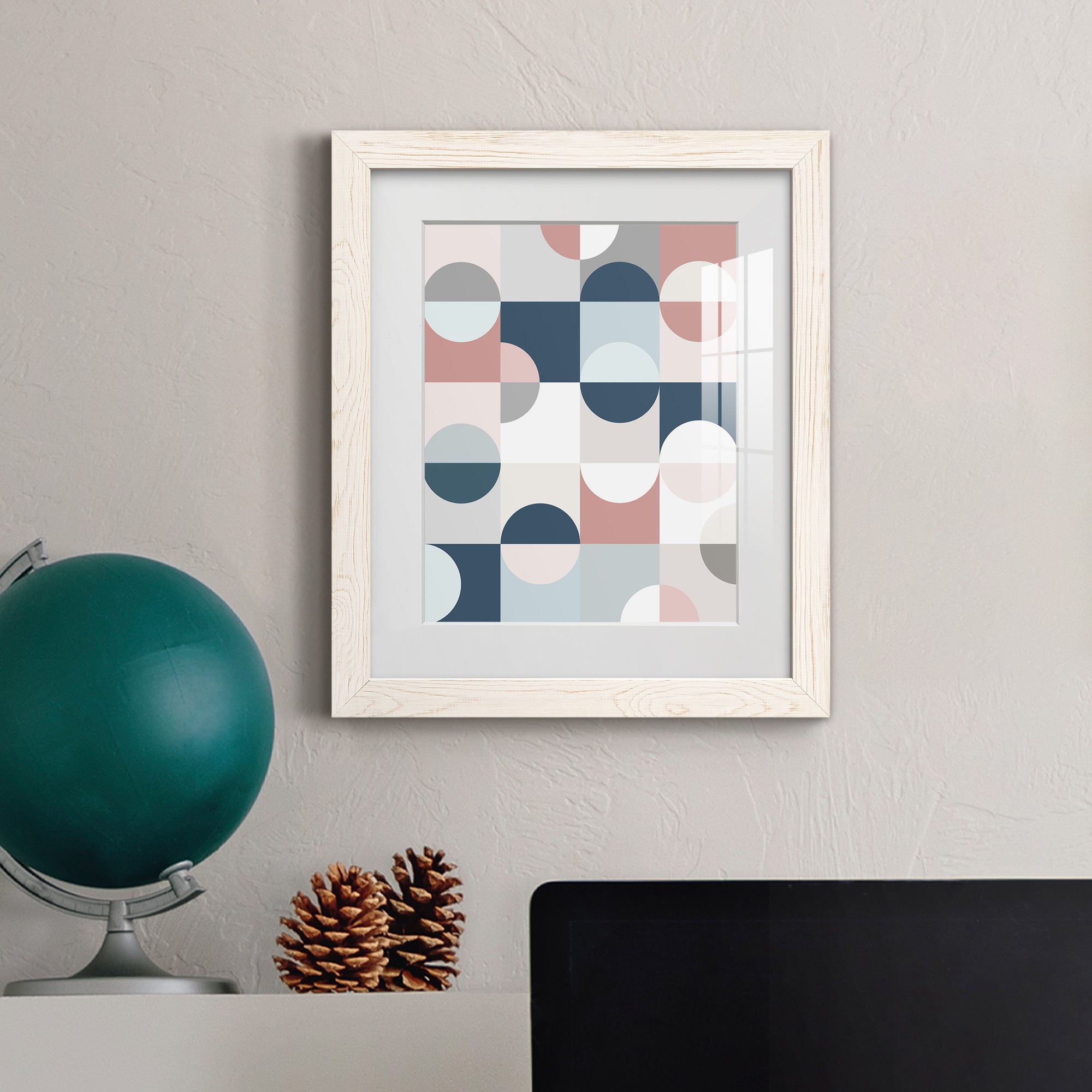Modern Reflection - Barnwood Framed Art Print