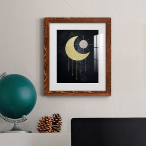 Jeweled Moon - Premium Framed Print - Distressed Barnwood Frame - Ready to Hang