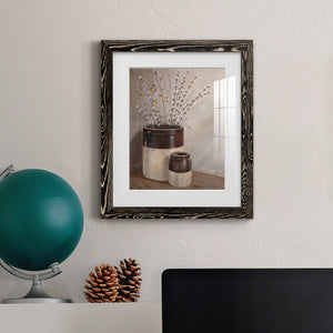 Pussywillows & Spring - Barnwood Framed Art Print