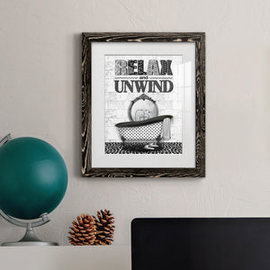 Relax and Unwind - Barnwood Framed Art Print