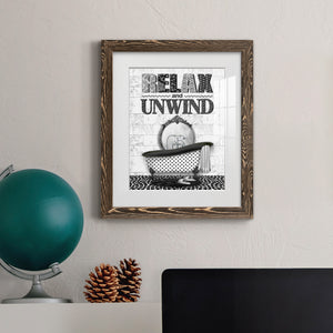 Relax and Unwind - Barnwood Framed Art Print