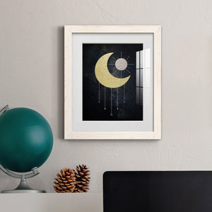 Jeweled Moon - Premium Framed Print - Distressed Barnwood Frame - Ready to Hang