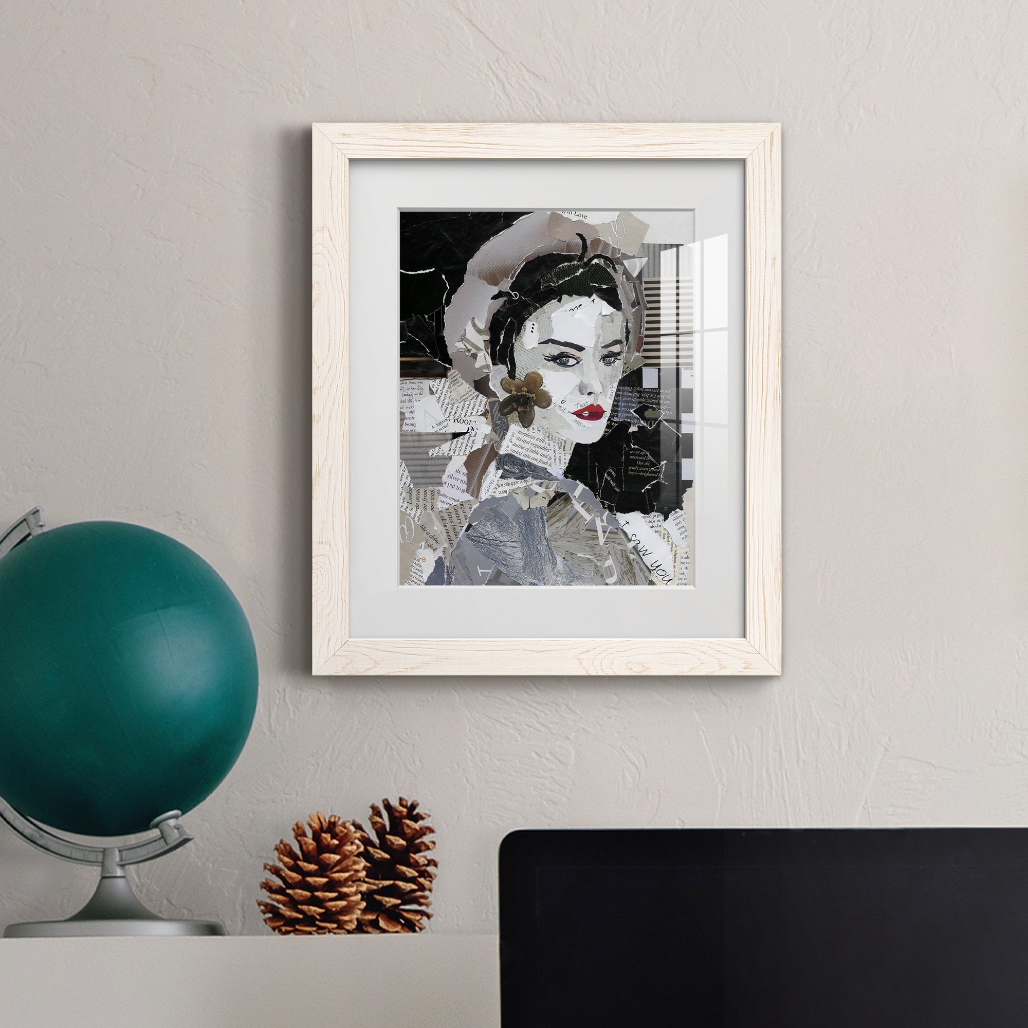 Runway Pause - Barnwood Framed Art Print