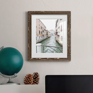 Venice Canal I - Premium Framed Print - Distressed Barnwood Frame - Ready to Hang