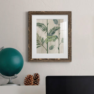 Modern Fronds II - Barnwood Framed Art Print
