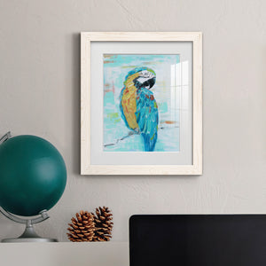 Island Parrot I - Premium Framed Print - Distressed Barnwood Frame - Ready to Hang