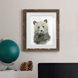 Forest Fur Baby Bear - Premium Framed Print - Distressed Barnwood Frame - Ready to Hang