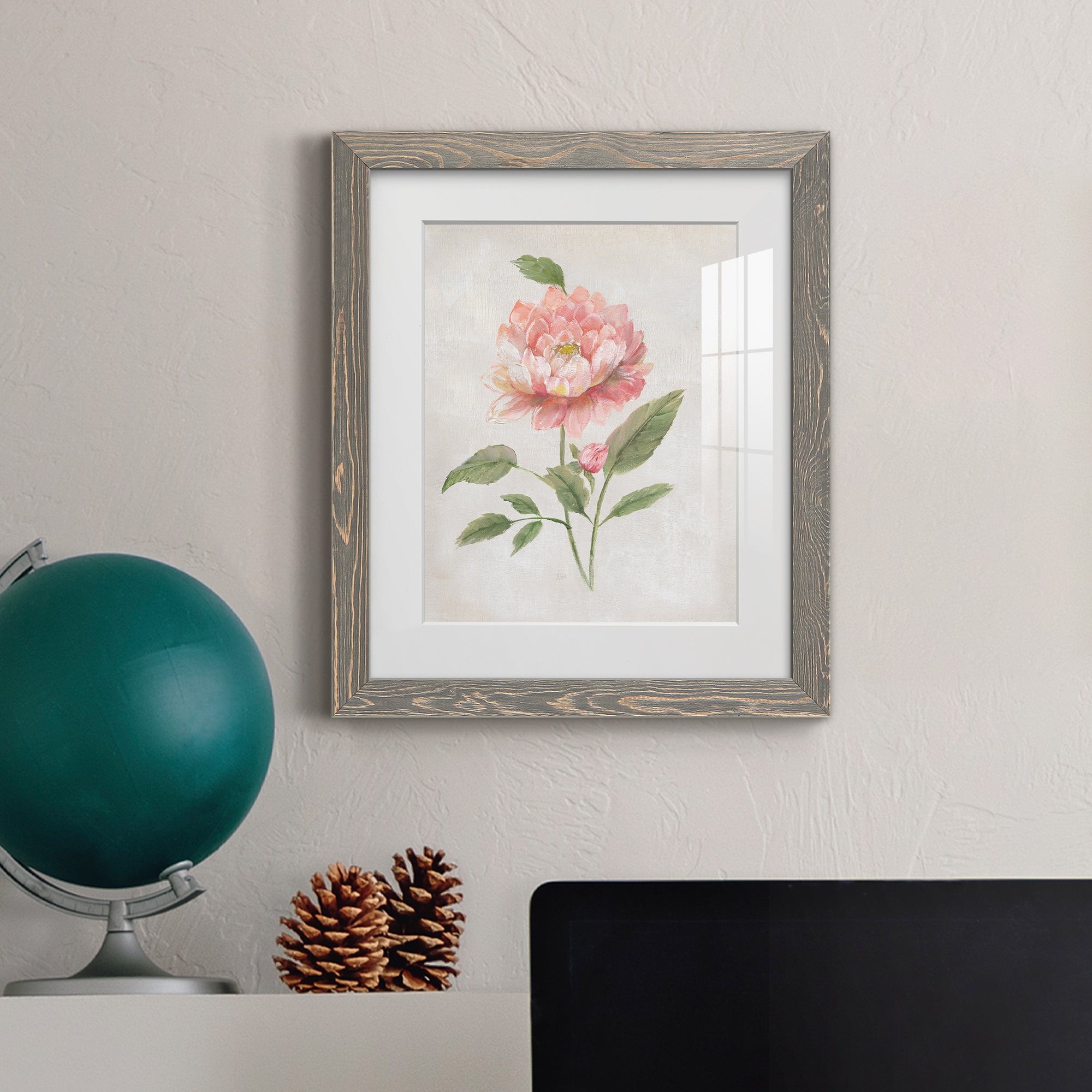 Grandiflora III - Barnwood Framed Art Print