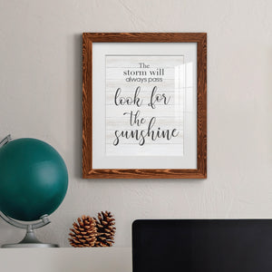 Look for the Sunshine - Premium Framed Print - Distressed Barnwood Frame - Ready to Hang