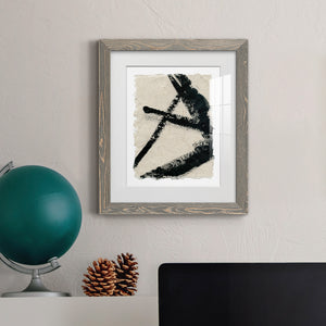 Lines Crossed I - Premium Framed Print - Distressed Barnwood Frame - Ready to Hang
